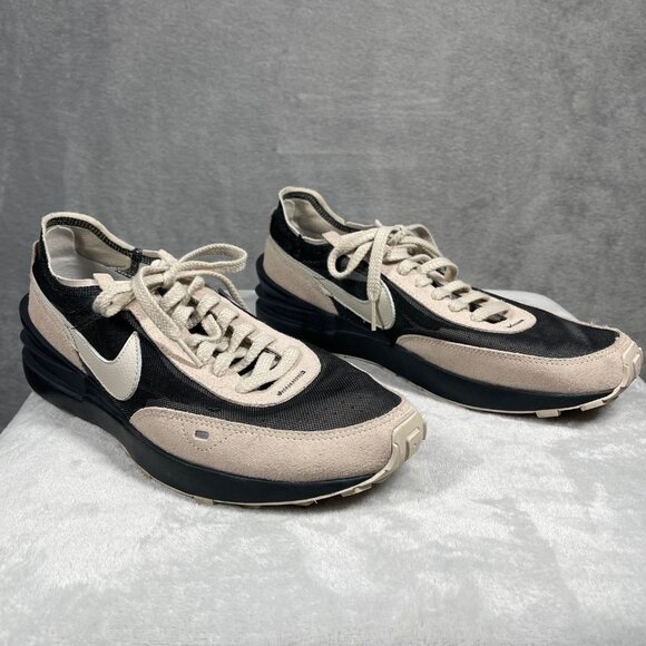 Nike Waffle One Black Khaki Sneakers Mens Size 11 US Retro Style‎ DJ0966-991 - Picture 4 of 8